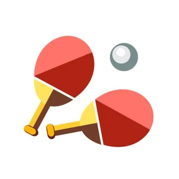 Racket for table tennis on a white background Stock Illustration