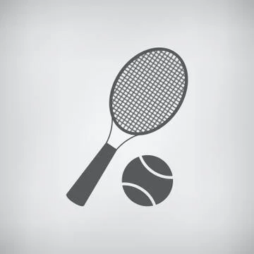 Racket tennis icon Stock Illustration