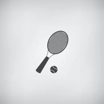 Racket tennis icon Illustrazione stock