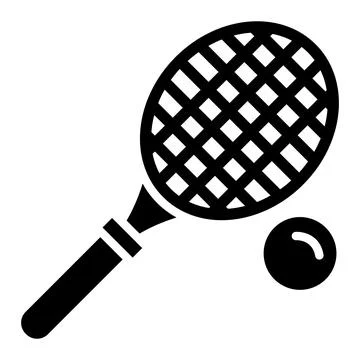 Racket Vector Icon Design Illustration Stock Illustration