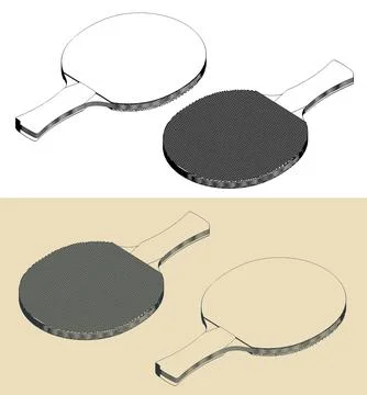 Rackets for table tennis Stock Illustration