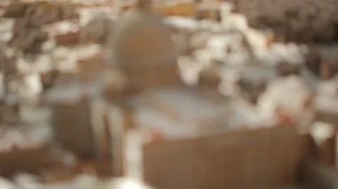 Racking shot of a miniature model of St Peter's Basilica Video stock 52454514