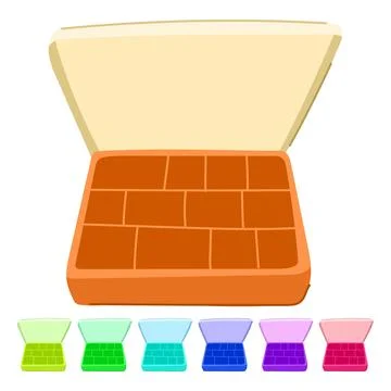 Racks craft organizer vector cartoon graphic Stock Illustration