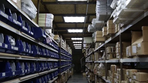 Racks in stock Stock Footage 111822589