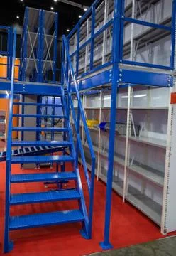 Racks in warehouse Stock Photos