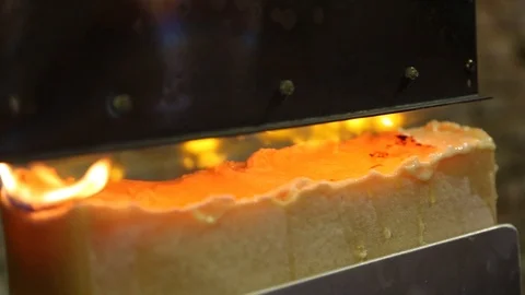 Raclette Cheese 스톡 동영상 112341375