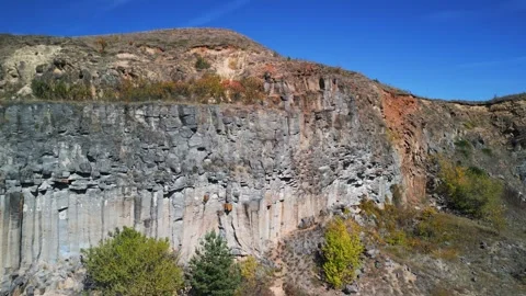The Racoș Basalt Columns Stock Footage 287010278