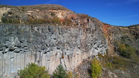 The Racoș Basalt Columns Stock Footage 287010586