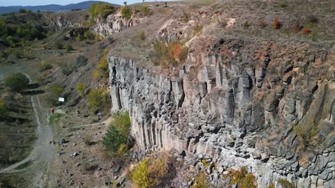 The Racoș Basalt Columns Stock Footage 287011596