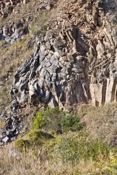 Racos basalt columns Stock Photos