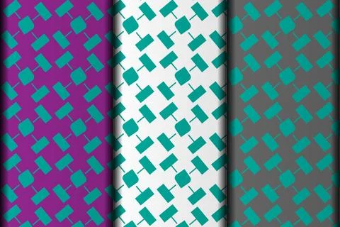 Ractangular vector eps seamless pattern design. Stock Illustration