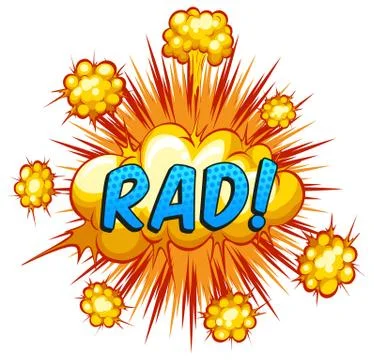 Rad Stock Illustration