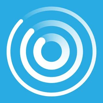 Radar abstract icon symbol Stock Illustration