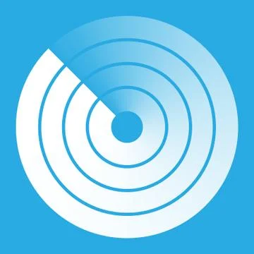 Radar abstract icon symbol vector illustration Stock Illustration