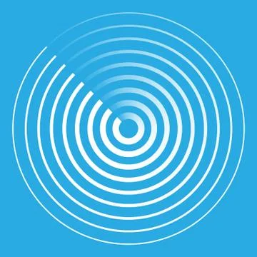 Radar abstract icon symbol vector illustration Stock Illustration