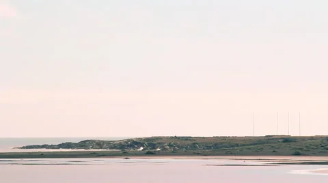 Radar and communication station in front of sea Vídeos de archivo 56626166