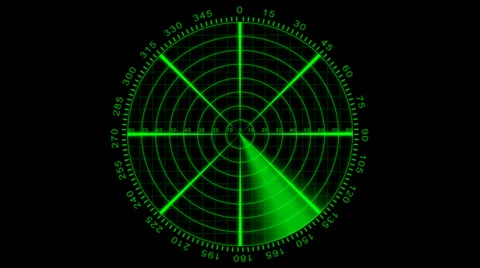 Radar animation with alpha channel Stock-Footage 35566735