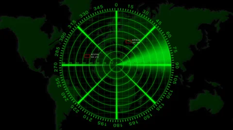 Radar animation with alpha channel Stock-Footage 35570471