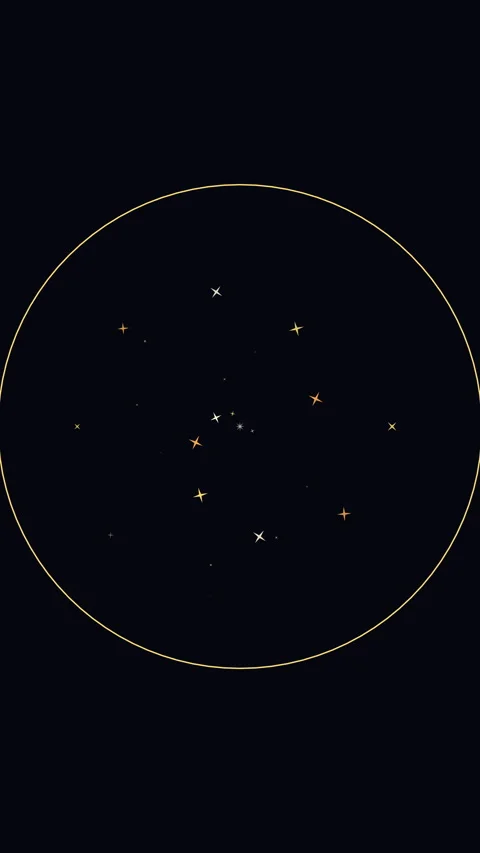 Radar animation glowing circle dots seamless loop motion graphic Vídeo Stock 346647779