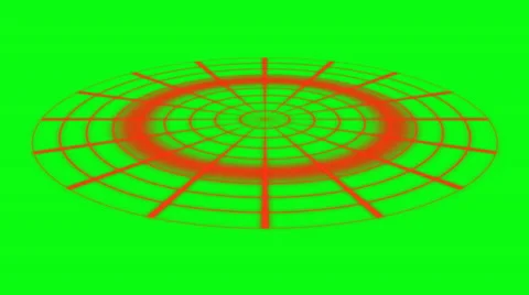 Radar animation - green screen Stock Footage 34128417