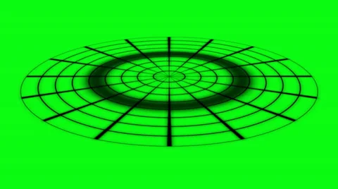 Radar animation - green screen Stock Footage 34128675