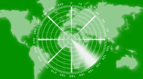 Radar animation on green screen Stock-Footage 35511426