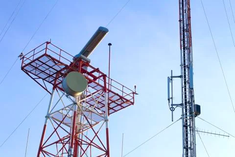 Radar antenna Stock Photos