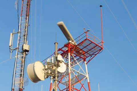 Radar antenna Stock Photos
