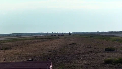 The radar antenna rotates Video stock 79970414