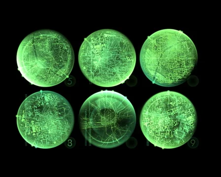 Radar array Stock Footage 5964481