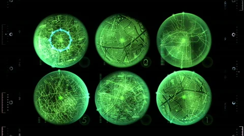 Radar array searching for target 스톡 동영상 653303