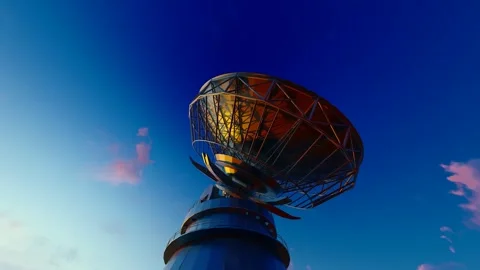 Radar astronomical detection in the desert Stock Footage 269101941