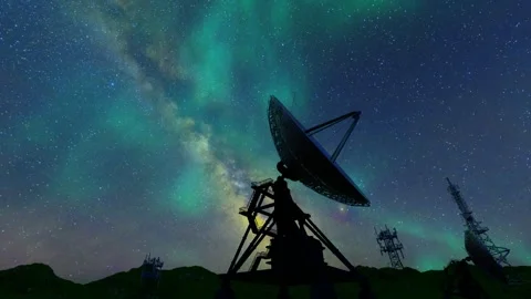 Radar for astronomical observations of the universe Stock Footage 245251048