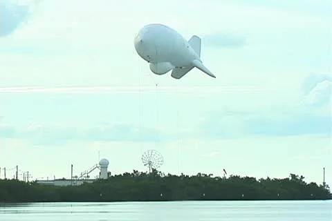 Radar Blimp Stock Footage 20728116