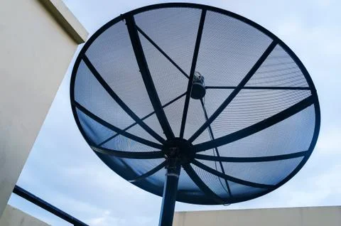 Radar in blue sky Stock Photos