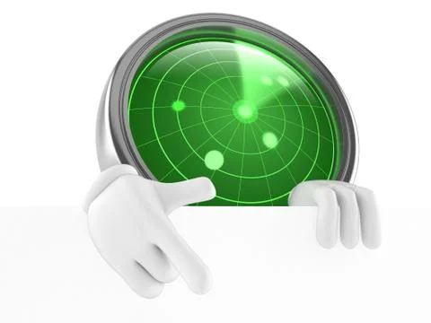 Radar character Stock Illustration