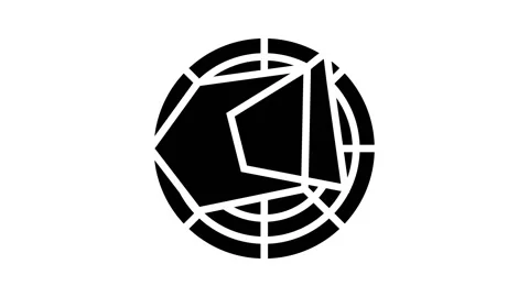 Radar chart glyph icon animation 動画素材 224854029