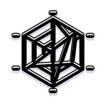 Radar chart visualizing data and performance metrics Stock Illustration