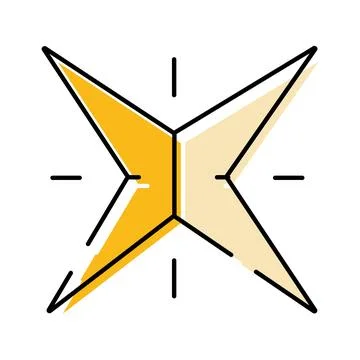 Radar chart visualizing performance metrics for data analysis Stock Illustration