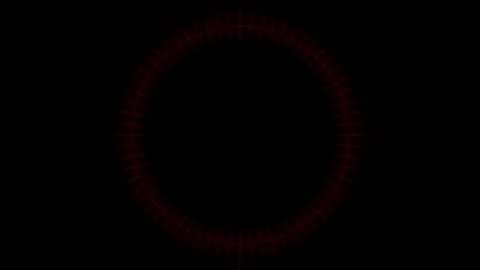Radar Circles Strobe Tribal Red Animation Loop Stock Footage 340968010