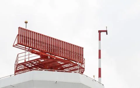 Radar communications tower Stock Photos