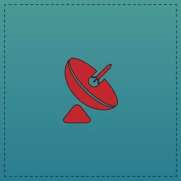 Radar computer symbol 스톡 일러스트