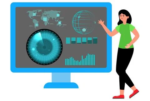 Radar Concept Illustration Stock-Illustration