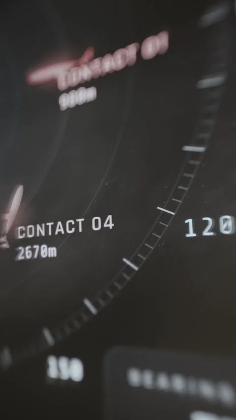 Radar Contact Zero Four Tracked At 2670 Meters 4K Stockbeeldmateriaal 341843221