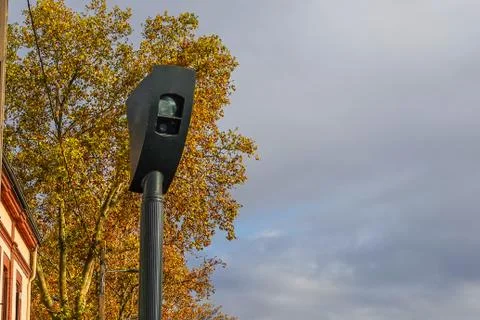 Radar for detecting traffic violations. Foto stock
