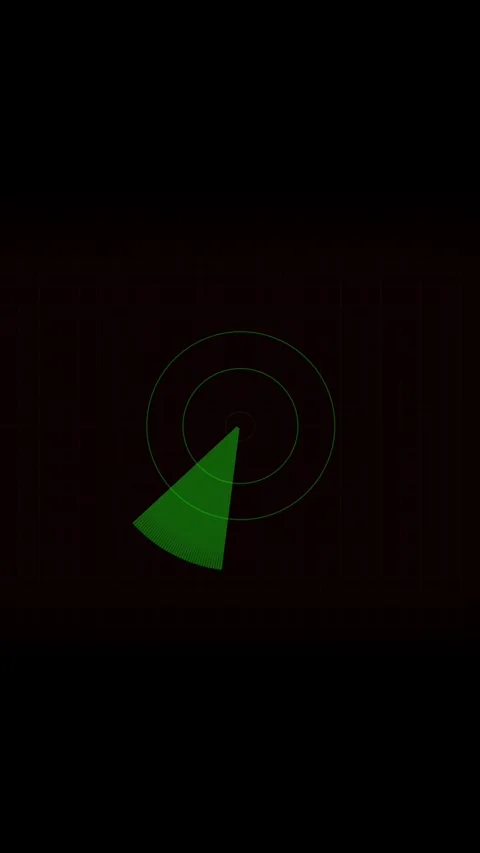 Radar detection system motion graphics military interface vertical video. F.. Stock Footage 321628161