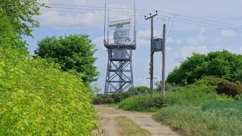 Radar detector in the countryside 스톡 동영상 310212865
