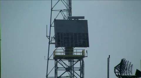 Radar dish center Stock Footage 496668
