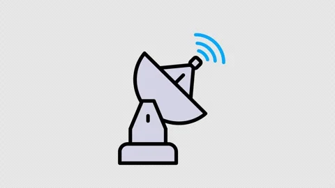 Radar dish Vídeo Stock 335515726