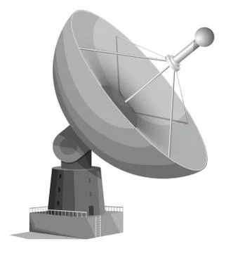 Radar dish Stock Illustration